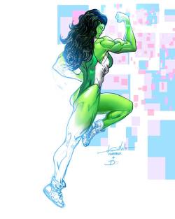 lj7stkok:  She-Hulk polymanga 2014 Dan Kemp