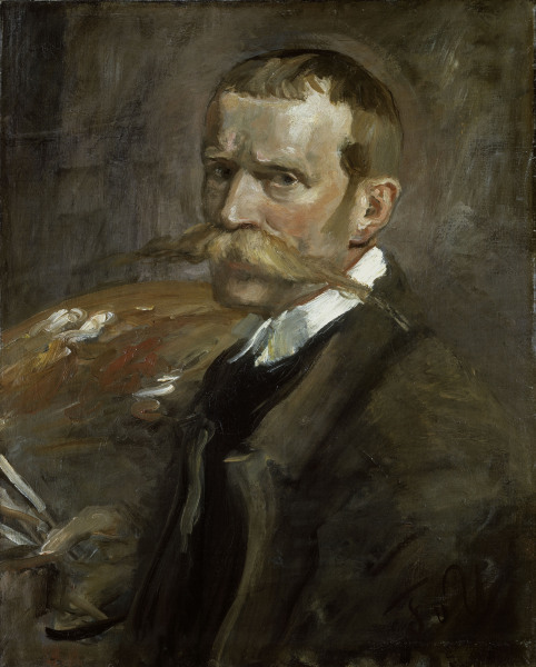 Fritz von Uhde (German, 1848-1911), Self-portrait, 1898. Oil on canvas. Staatliche