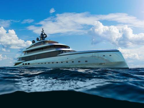 Admiral’s “Kenshō,”Exteriors: Azure Yacht Design and Archineers Berlin,Interi