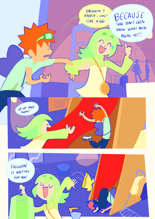 A Little Comic About Cosmo And Pansy Going To The Mall And Learning About