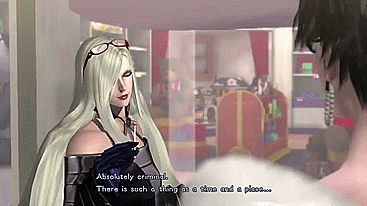 midnightcarnivalofhorrors:  Important. Jeanne low-key flirts with Bayonetta, and upon getting no response says ‘cat got your tongue?’ Using that phrase implies she said something Bayonetta should have reacted to but did not. ( ͡° ͜ʖ ͡°)  Maybe