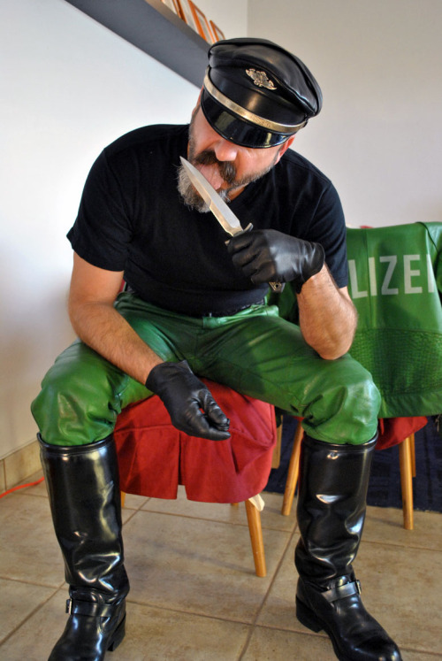 February 21, 2010. I had gotten the Polizei uniform years ago off ebay.  I never had much oppor