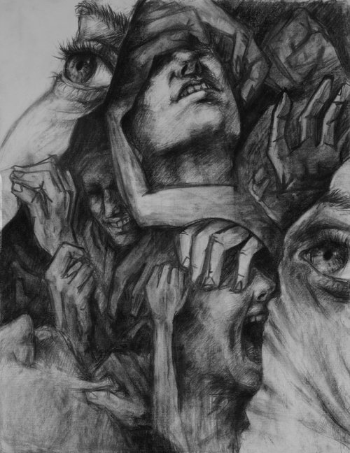 Mendnend aka Graceface (USA) - Dissociative Identity Disorder (DID), 2011  Drawings