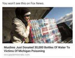 thepakistanimarthastewart:  I’m sure you’ve heard about the crisis in Flint, Michigan. Heres how my muslims brothers and sisters help! 