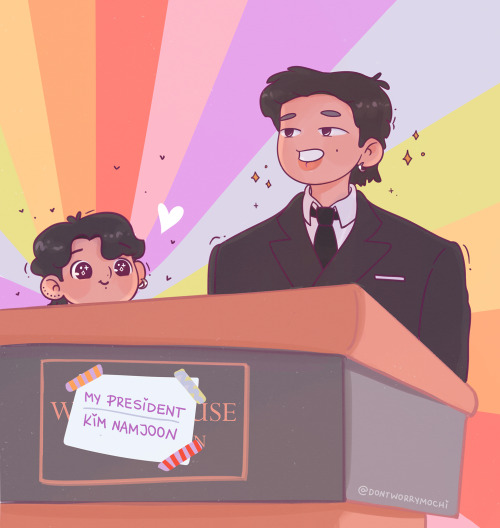 dontworrymochi: that’s Koo admiring his Rapmon hyung ♥ 