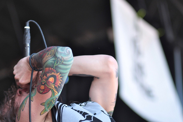 hesnevercomingback:  Warped Tour 2012 - Miss May I by RachelNClare on Flickr. 