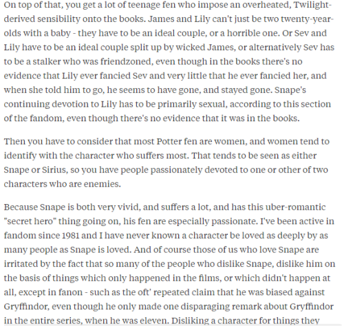 mimiofthemalfoys: Claire Jordan’s amazing answer on the Severus-Lily-James drama. Must read, S