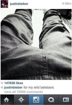 justinbiebersbulge:  More Instagram photos like this pls Justin.