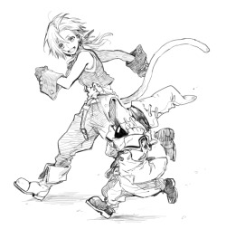 fuckyeahffboys:  Zidane + Vivi (FFIX) | 中川