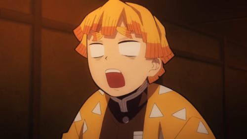 physicalturian: Name: Zenitsu AgatsumeMood: distraught, frightened and shookEpisode : 12, season 1