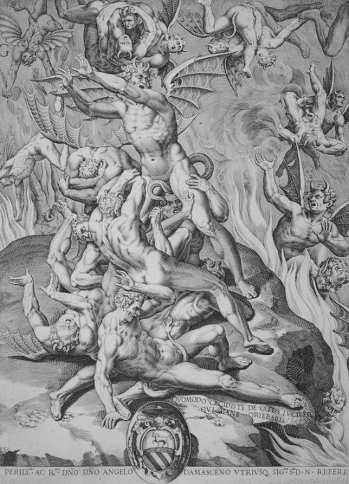 Factum est praelium magnum in coelo. Apoc. XII: The Fall of the Rebel Angels / Plate G (c. 1611