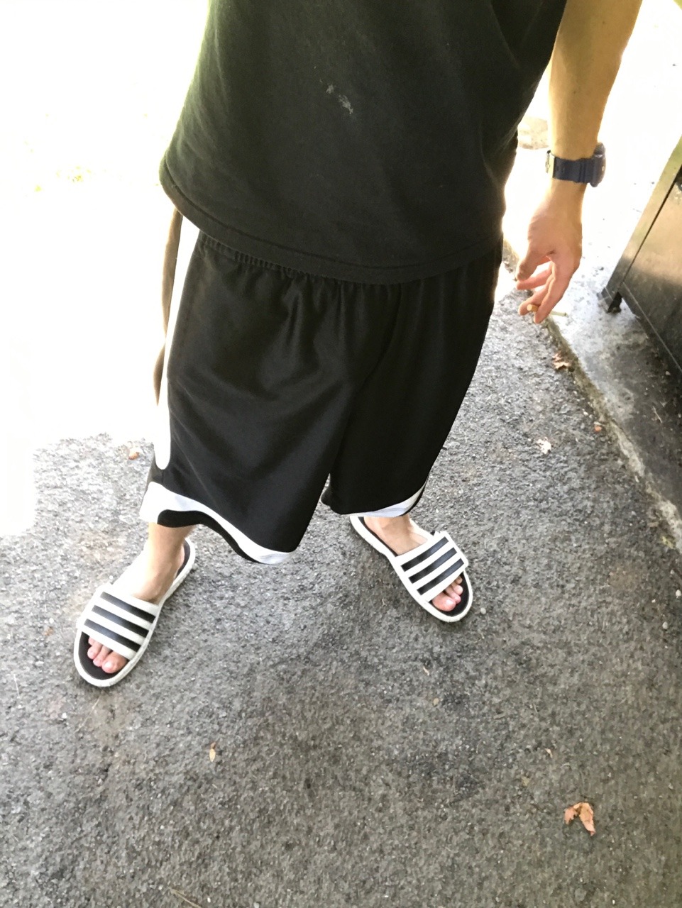 basketballshortsbro:  Need a fag to worship my slides and blow me while I smoke