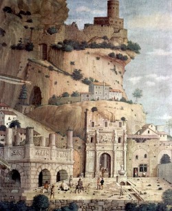templeofapelles:  Andrea Mantegna, (Detail) San Sebastiano