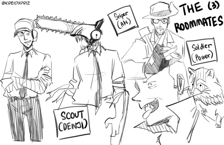 remade my favorite TF2 panel into chainsaw man : r/ChainsawMan