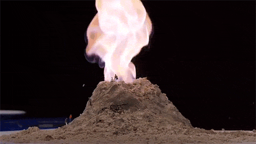 Ri Science — A potassium volcano experiment from 1812 This...