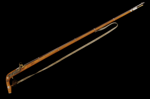 19th century Chinese percussion lock musket. Currently on display at the Pitt Rivers Museum, Univers