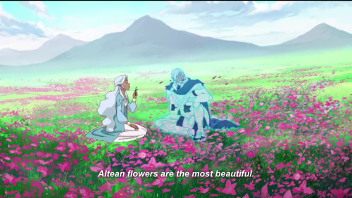 bokulikescomics:Ok so Altea had both some deadly rock rain and the prettiest flowers like dang such 