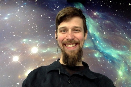 My new office is in space!
Yes, one wall in the office has a nebula, which works great for video conferencing.