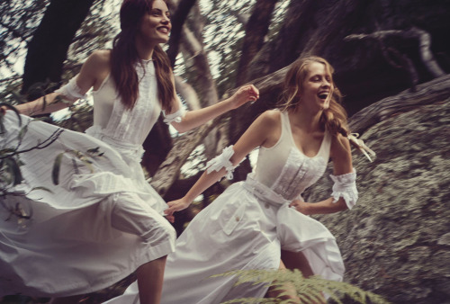 poisoned-apple: - lost in time: teresa palmer and phoebe tonkin by will davidson for vogue australia