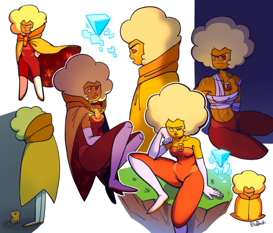 im-hungry-all-day-long:Been drawing a lot of the 4 garnets!