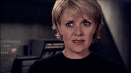 samantha-carter-is-my-muse: samantha-carter-is-my-muse:  What’ve I done? in Gemini.  #sam’s confiden
