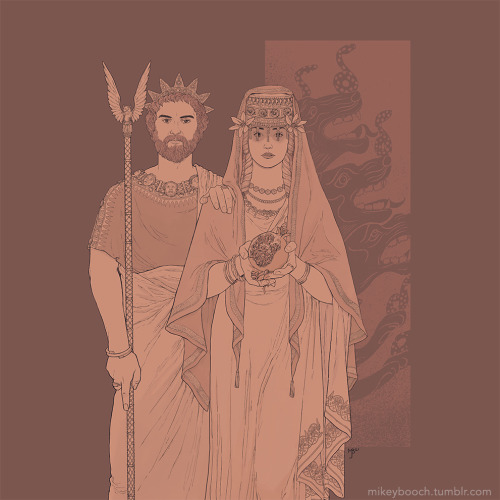 The wealthy one, hospitable Lord Hades, receiver of many and his dread bride Persephone. It’s the wi