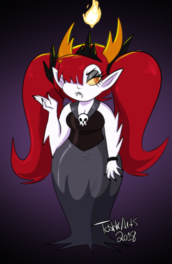 toshkarts: Hekapoo totally had a goth phase at some point(I stole the pigtails thing from @dankodeadzone pls dont be mad) Patreon 