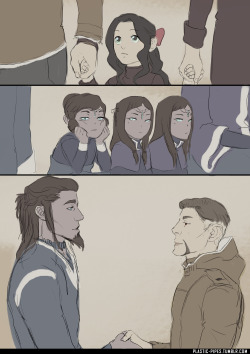 plastic-pipes:  Princess Au(2/?): Hiroshi moves his family to the south for several years to expand his company–while there, Asami becomes best friends with Korra, princess of the Souther Water Tribe. 