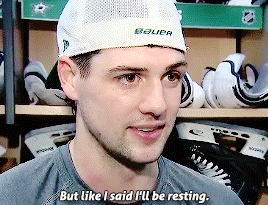 bennyandthestars:jamie benn on the all-star break and watching tyler seguin in the all-star game. (x