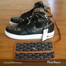 How about this?! #Goyard and #Nike #AF1 #highend #collab