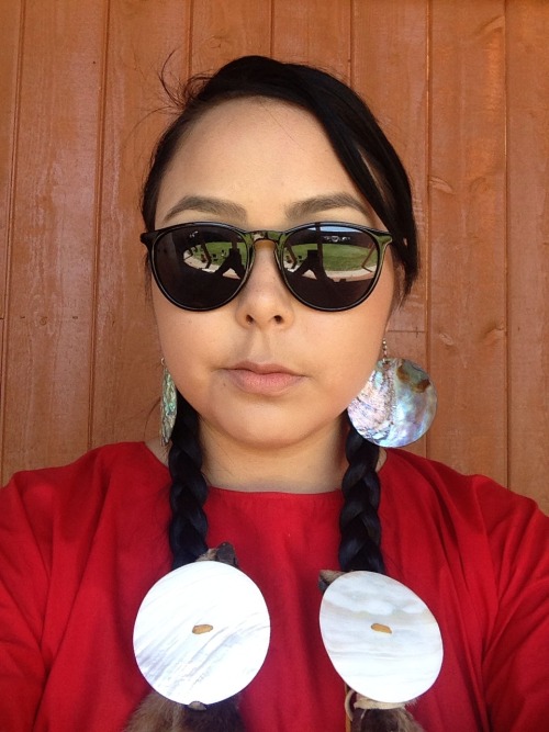 nightskystrongeagle: Aboriginal Day selfie! Ojibway and Interior Salish &lt;3