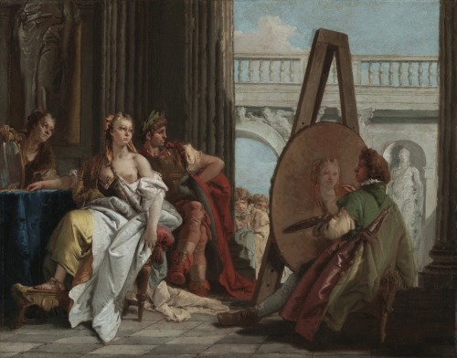 vcrfl:Tiepolo: Alexander the Great and Campaspe in the Studio of Apelles, c. 1740.