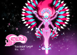 catfishdeluxe:                                      THE SIDERAIZERSidera’s cosmic transcended form. Some kind of ultra gigantic armor made of pure-love energy… Nothing less.Check the related vidéo on Vimeo &amp;