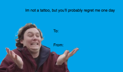 uglyplqnts:  some front bottoms valentines day cards for your dashboard 