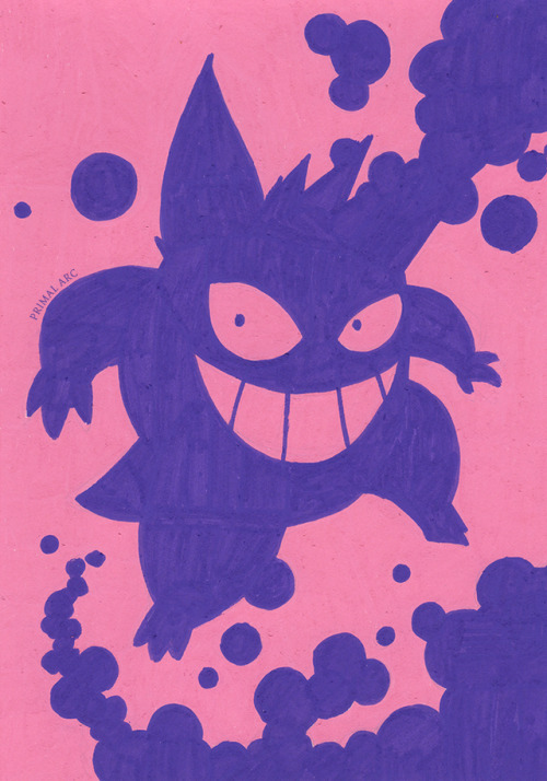 A quick POSCA Gengar to keep myself busy during convention downtime