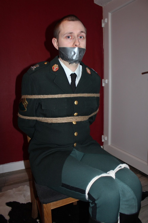 fetishcoupledk: We are danish… So here are a selection of danish army uniforms… in and out of bondag