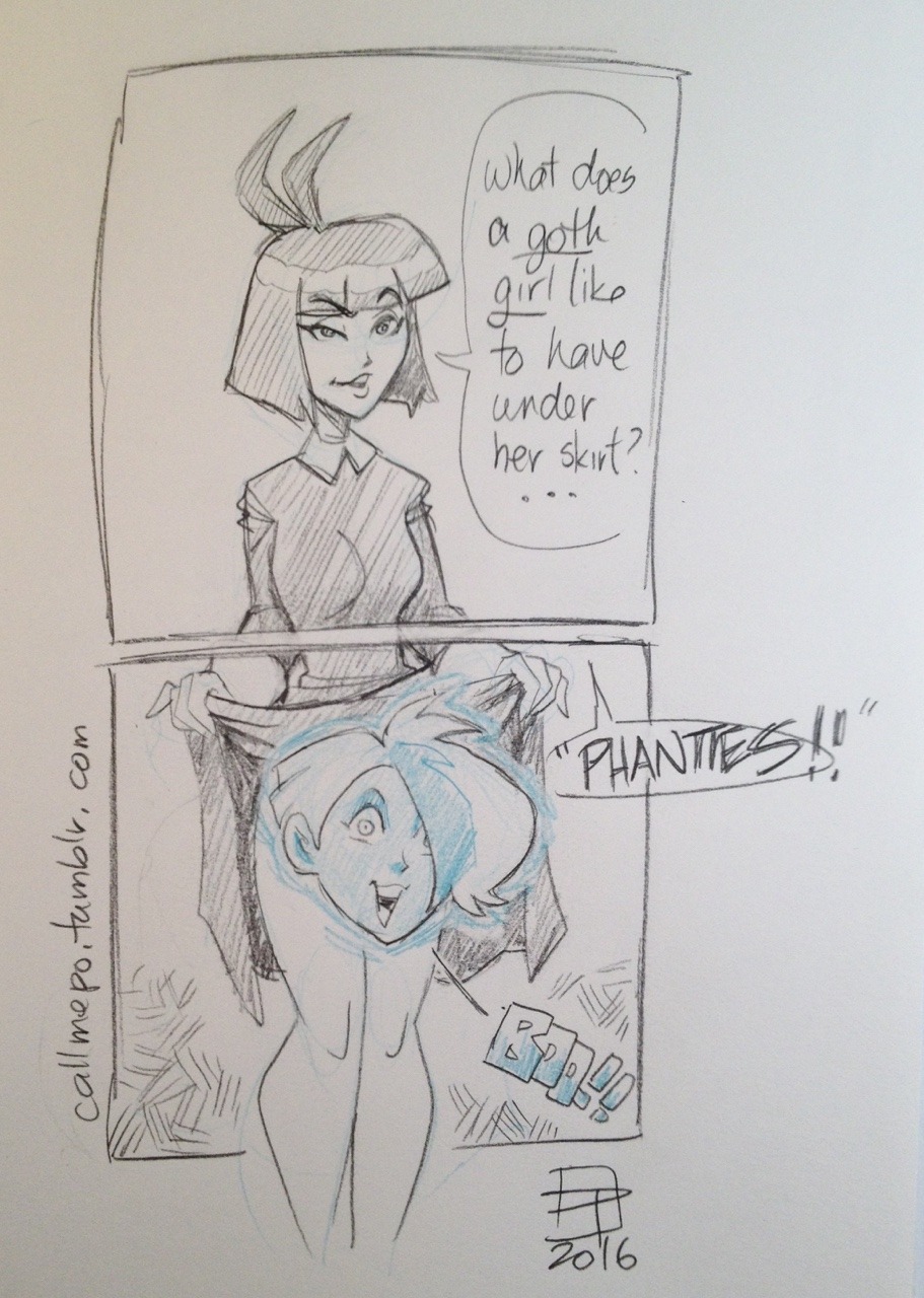 slewdbtumblng:  mkbuster:  callmepo:  Phanty-FLASH! A little goofiness inspired by