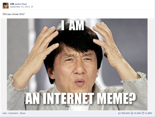 fecloras: jackie chan’s facebook page is pure gold