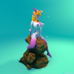 calmdraws:  (Hey, psst, follow me on Twitter. I interact more with people there.)So I got a VR headset a few days back. Wanted to try sculpting in VR, and I gotta say, it feels amazingly intuitive compared to sculpting on a screen. Here’s a relatively