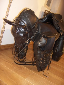 filthyfilly:  bitchsuits:  Pony suit anyone?   bitchsuits and ponyplay: two amazing fetishes that fetish amazing together