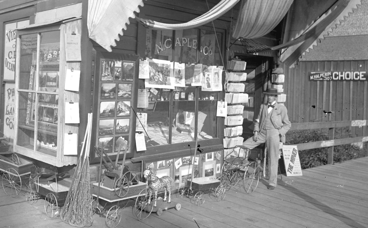 yesterdaysprint:    N. Caple and Co. store, 329 Hastings Street, Vancouver, 1895