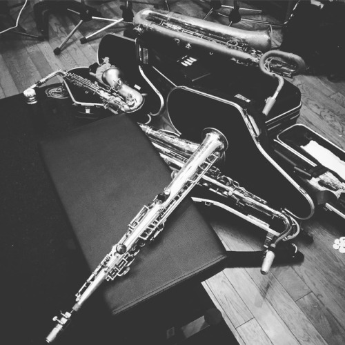 楽しい一人ダビング 4本持ちは、もはや引っ越しw #recording #sax #soprano #alto #tenor #baritone