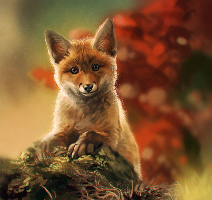 Curious Fox Speedpaint by GaiasAngel