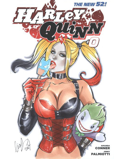 geekcomics:   Harley Quinn by Elias Chatzoudis 