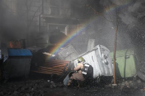 Kiev. A sign of peace in the middle of civil war…