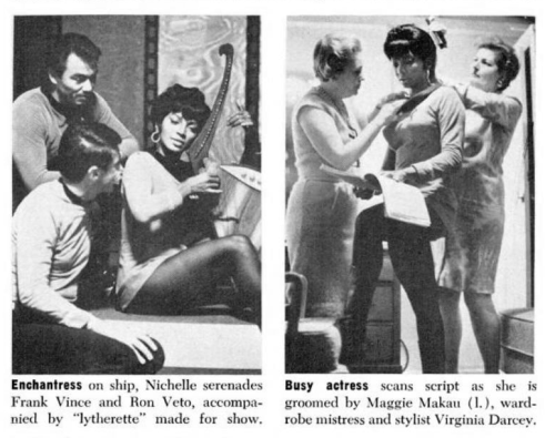 classictrek: Cover and selected photos from the January, 1967 issue of Ebony, featuring Nichelle Nic