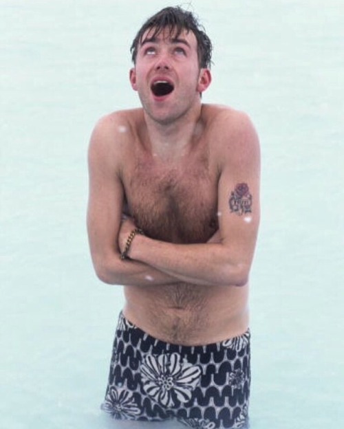 Damon Albarn In An Outdoor Pool Circa 1995