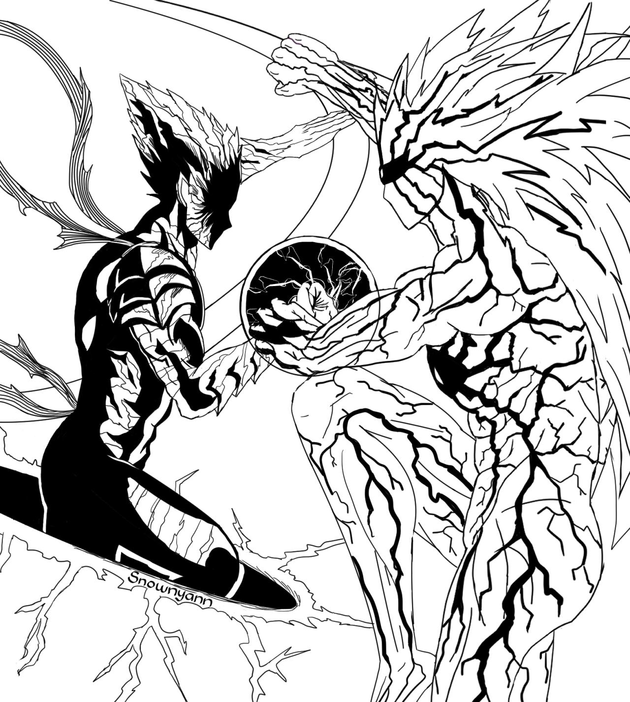 Cosmic fear garou character from one punch man