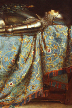 Requiescat - Briton Rivière. Detail.