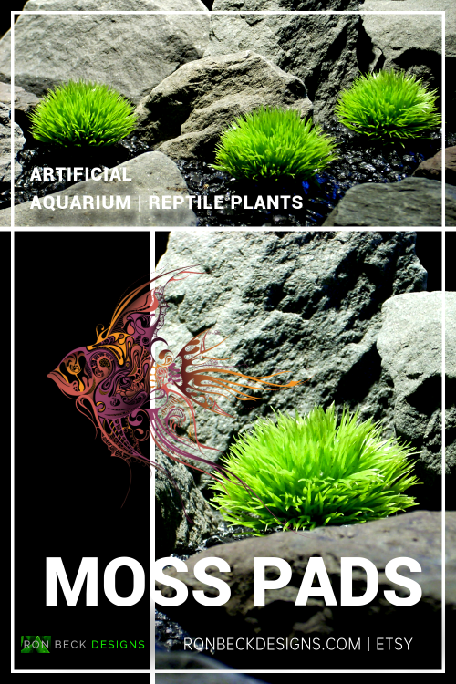 Plastic Moss Pads Artificial Aquarium Plants These unique, hand designed handcrafted, Artificial Mos